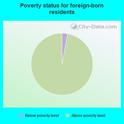Poverty status for native-born residents
